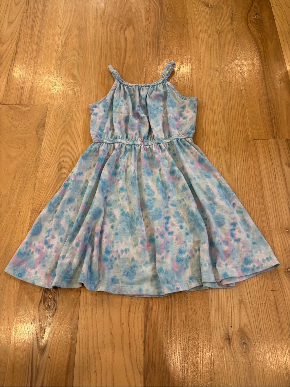 Sonoma Goods For Life Girls Pastel Watercolor Tie Dye Dress - Picture 3 of 9